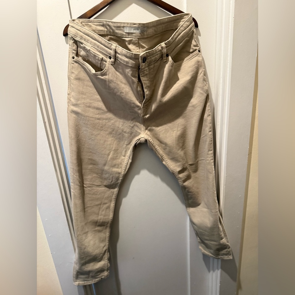 Mango Men's Tan Jeans